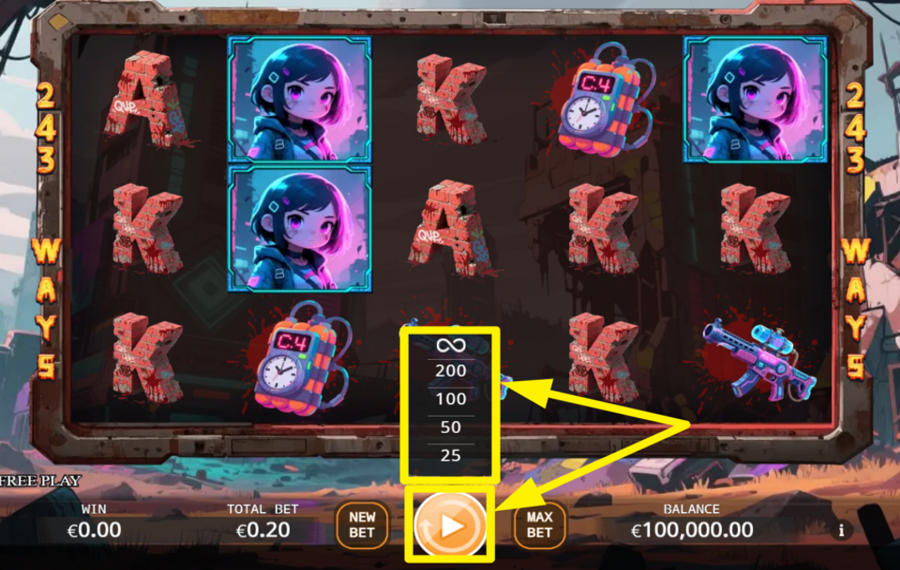 Zombie Siege UTILICE EL GIRO AUTOMÁTICO.