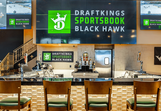 DraftKings Sportsbook at Ballys Black Hawk Bar 