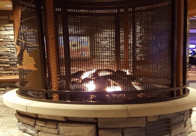Four Winds Casino Dowagiac fireplace 