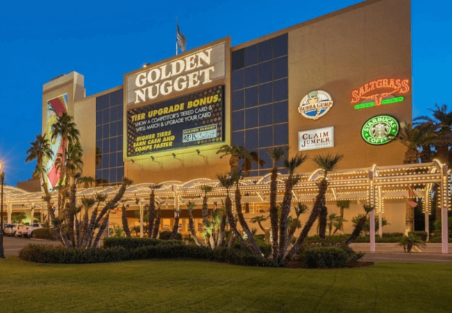 Golden Nugget Laughlin Hotel and Casino Night Front View