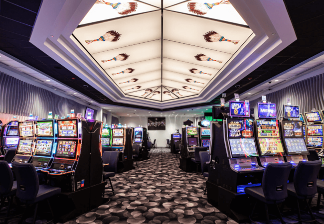 Grey Eagle Resort and Casino Gambling Room 