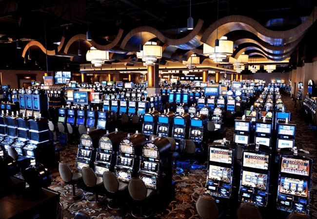 Gun Lake Casino slots area 