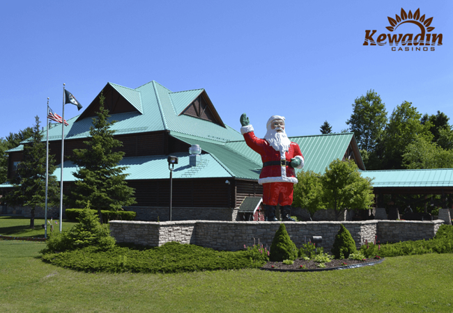 Kewadin Casinos Christmas Exterior 