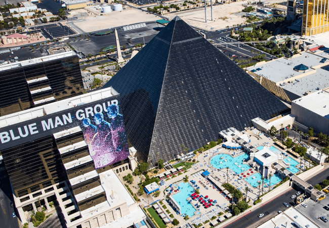 Luxor Hotel and Casino Outside View 2 