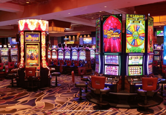 MGM Grand Detroit slots area 