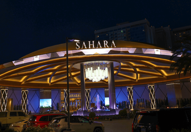 SAHARA Las Vegas Night View 2 
