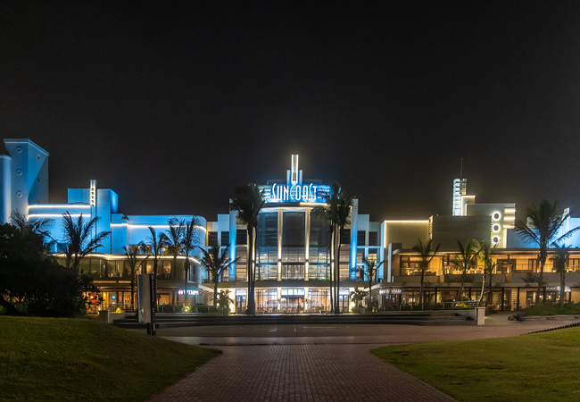 Suncoast Casino entrance night 