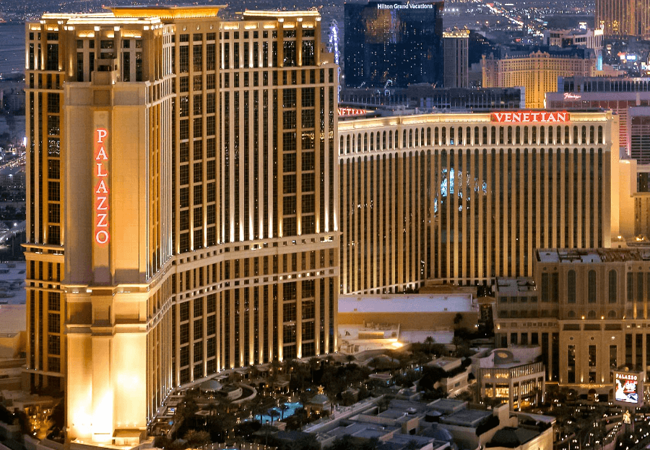 The Venetian Las Vegas Outside Night View 2 