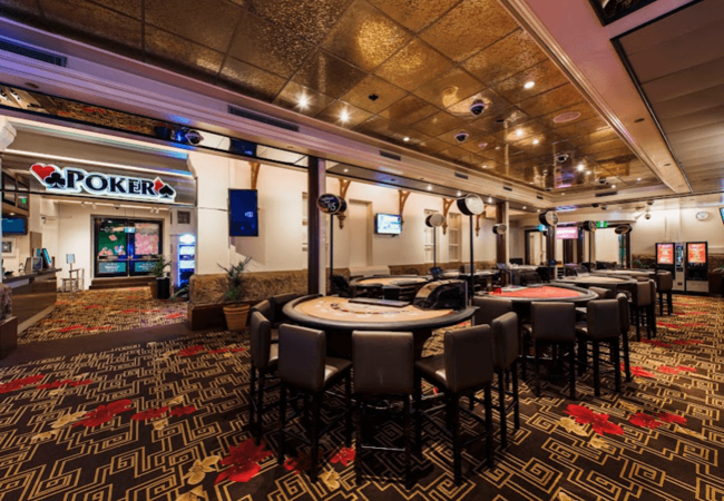 Treasury Casino and Hotel Brisbane poker tables 