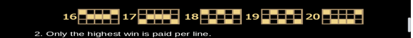 Bone Fortune paylines 4 Paylines