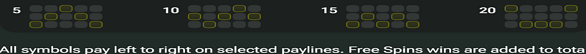 chicken royal paylines 3 Paylines