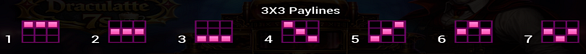 draculatte 7s paylines 1 Paylines