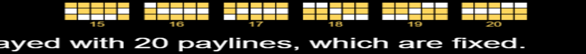 fizzling 20 hot paylines 2 Paylines