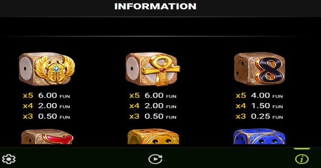 100 cairo dice paytable 2 paytable