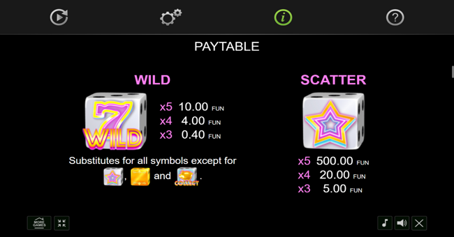 100 golden coins dice edition paytable 1 paytable