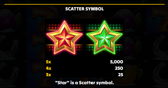 100 sevens santa paytable 1 paytable