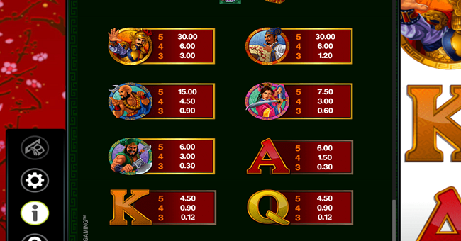 108 heroes paytable 3 paytable