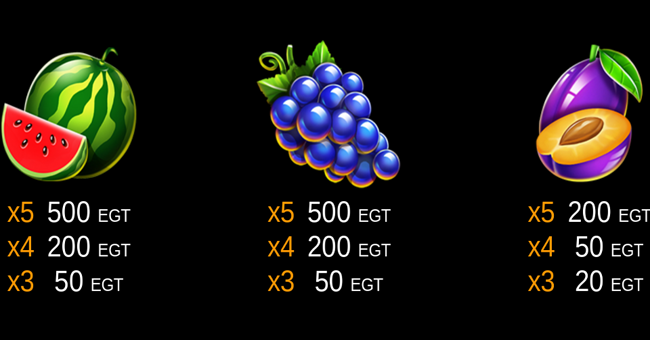 10 glossy hot paytable 2 paytable