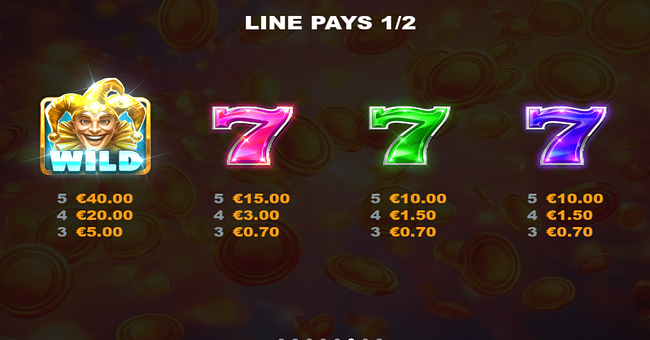 10 jester wins prizetower paytable 1 paytable