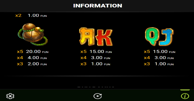 10 mystic tiger paytable 3 paytable