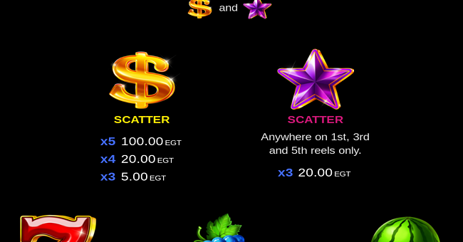 10 shining diamond paytable 1 paytable