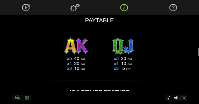 10 vampire bites paytable 3 paytable