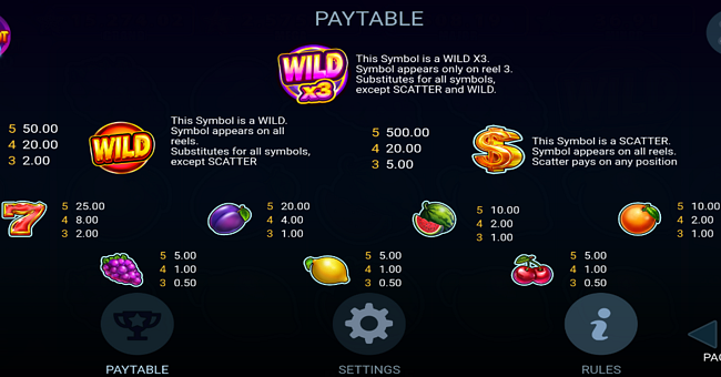 20 boost hot reload paytable paytable