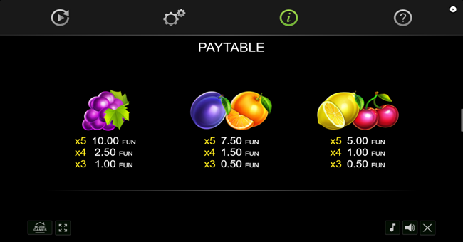 20 diamond plus paytable 2 paytable