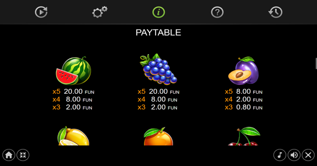 20 glossy hot golden coins link paytable 2 paytable