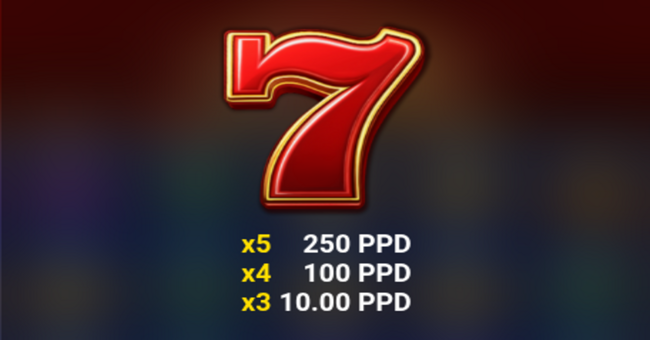 20 happy seven paytable 2 paytable