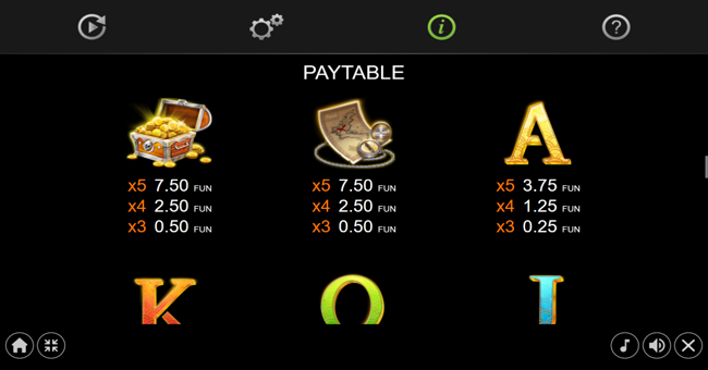 20 pirate bombs paytable 3 paytable