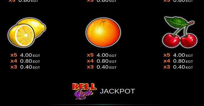 20 super hot bell link paytable 3 paytable