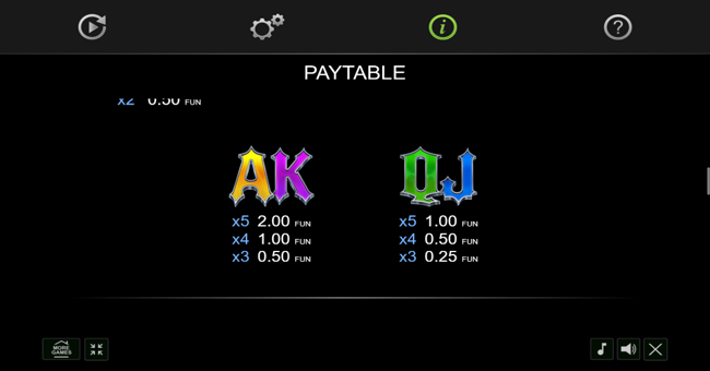 20 vampire bites paytable 3 paytable