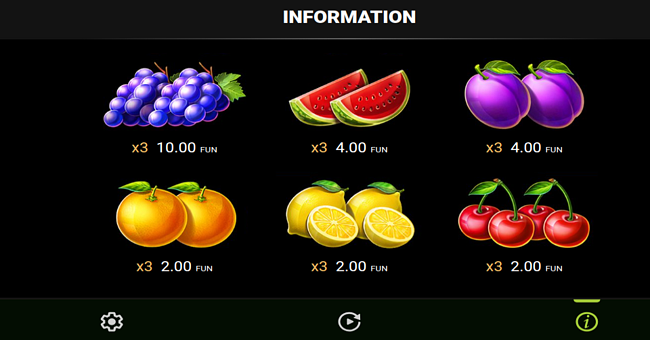 27 eternal hot buy bonus paytable 2 paytable