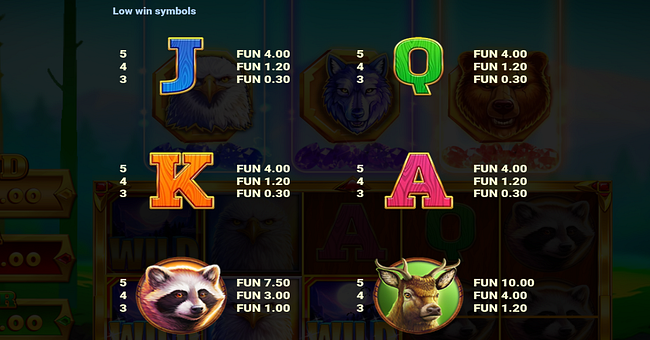 3 apex treasures paytable 1 paytable