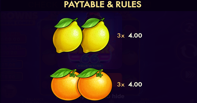 3 crowns bonus combo paytable 3 paytable