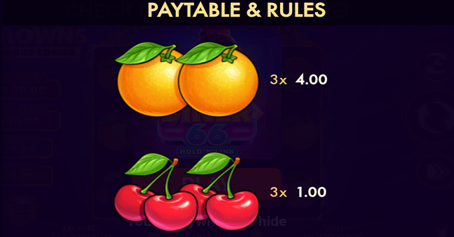 3 crowns bonus combo paytable 4 paytable