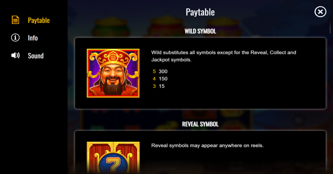 3 fortune pots paytable 1 paytable