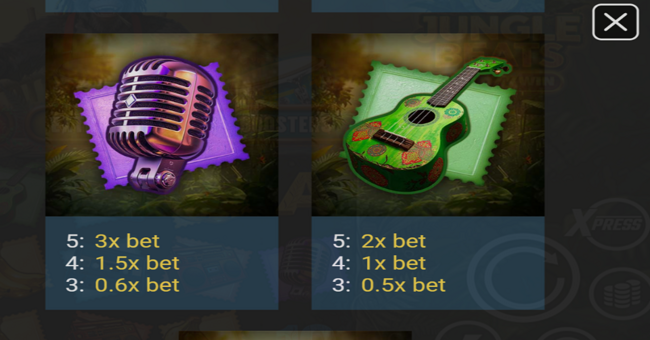 3 jungle beats hold n win paytable 2 paytable