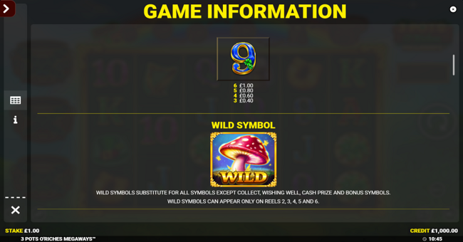 3 pots o riches megaways paytable 2 paytable