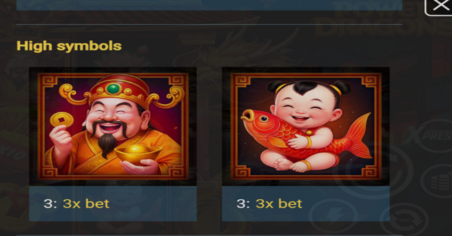 3 power dragons paytable 1 paytable