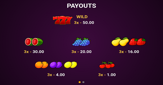 3 roaring bells hold and win 3x3 paytable 1 paytable