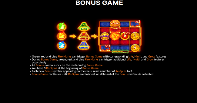 3 super coin volcanoes paytable 3 paytable