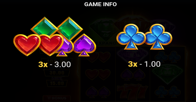 3 supercharged diamonds hold and win 3x3 paytable 3 paytable