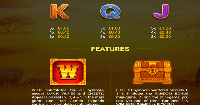 3 totem animals paytable 2 paytable