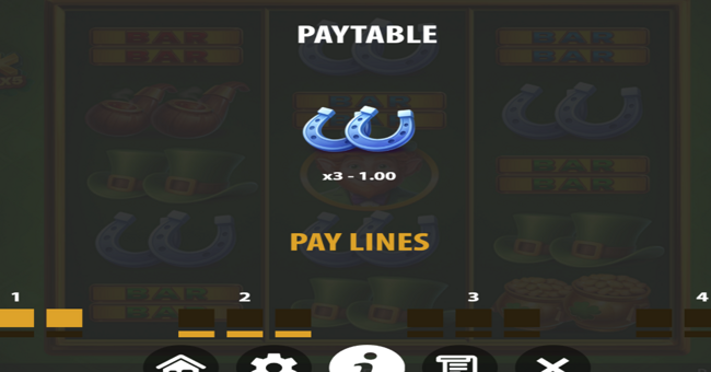 3x5 patrick hold the spin paytable 2 paytable