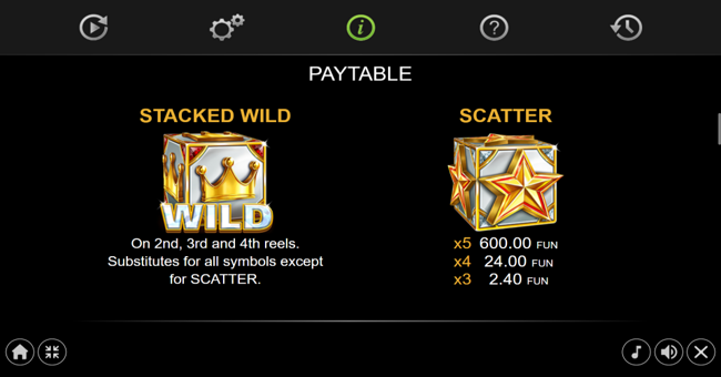 40 art of gold dice edition paytable 1 paytable