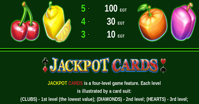 40 bulky fruits paytable 2 paytable