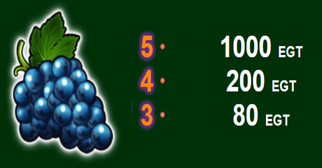 40 burning hot paytable4 paytable