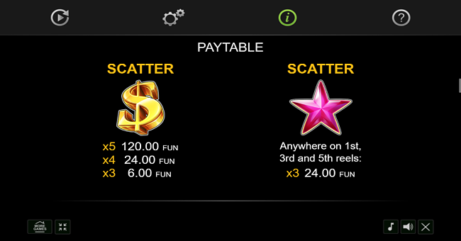 40 extra crown buy bonus paytable 1 paytable